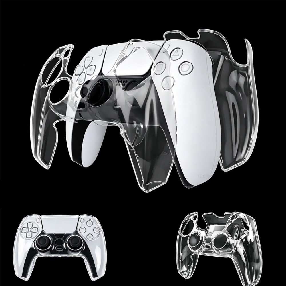 Gaming Pc Equipment - PS5 Denetleyicisi için Şeffaf PC Kılıfı