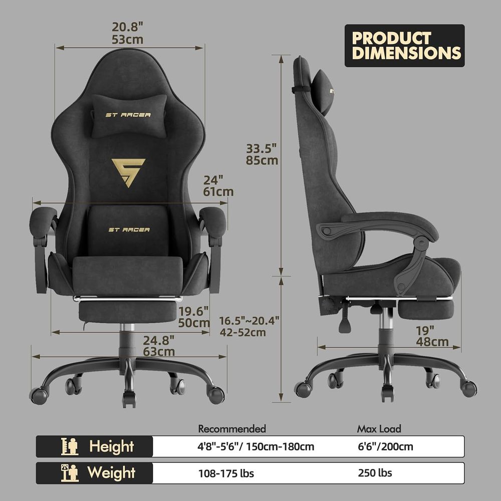 Kadife Kumaşlı Ergonomik Oyunc - Pc Gaming Gaming incelemesi ve fiyatı